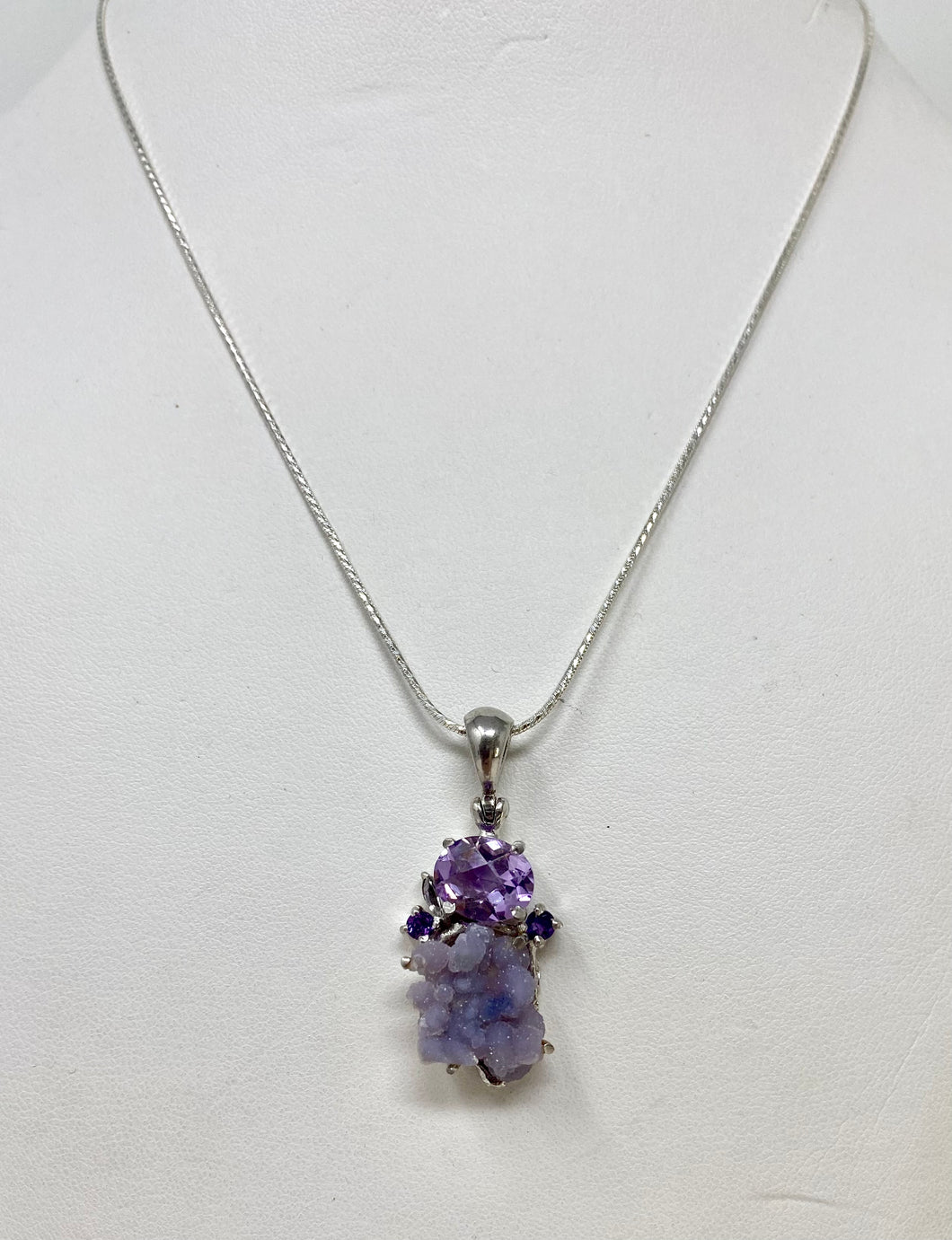 Grape  Chalcedony and Amethyst