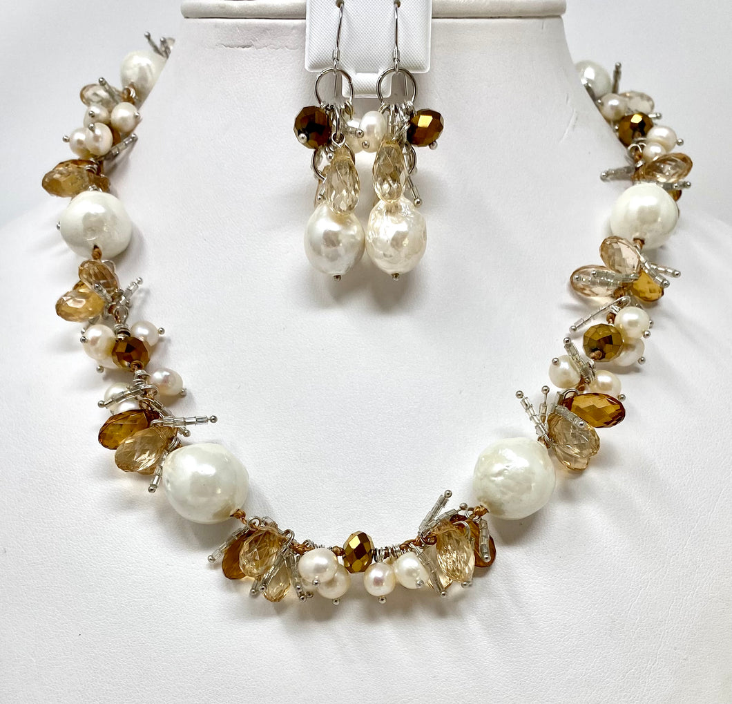 Pearl and Citrine