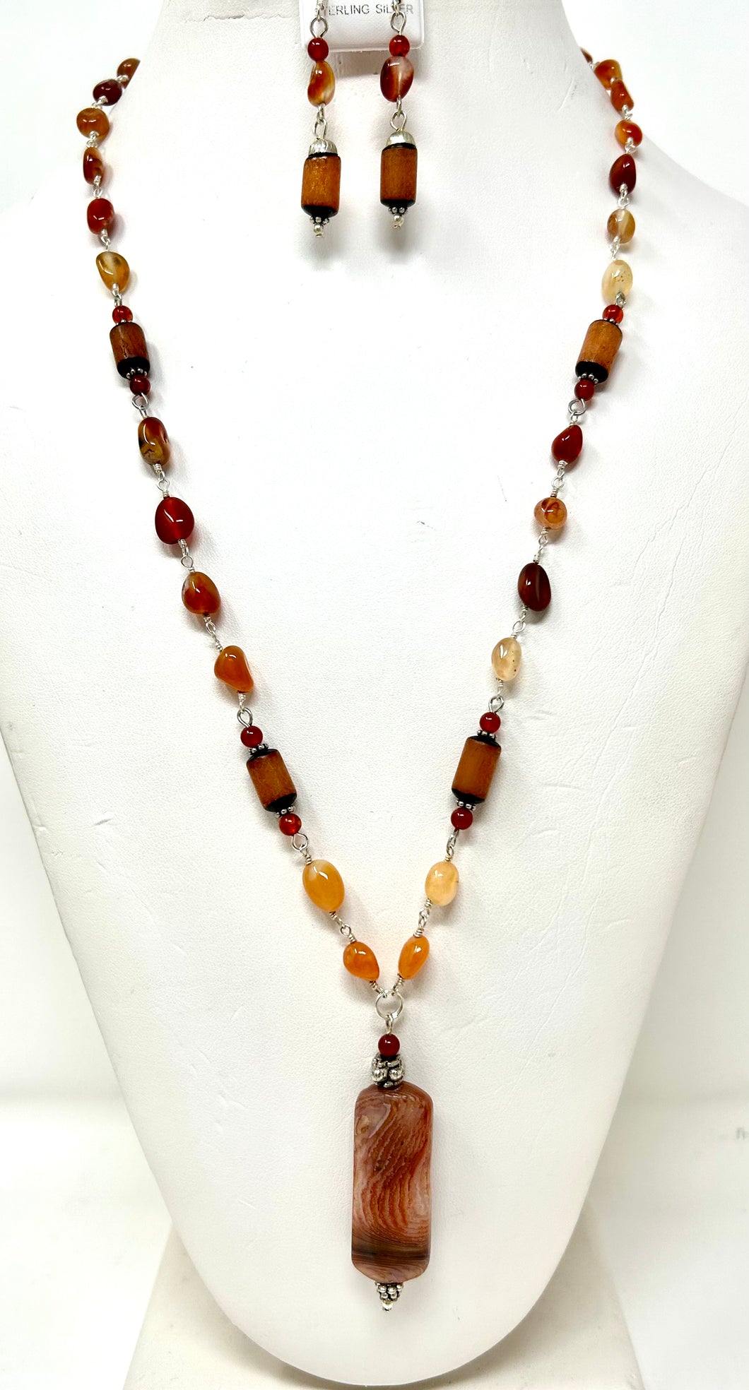 Botswana Agate and Carnelian Set