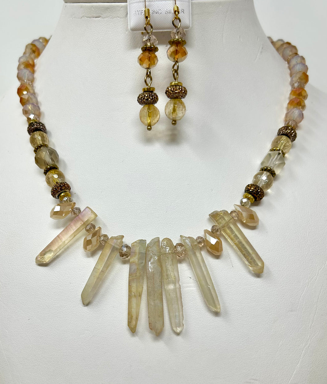 Aura Quartz and Citrine Set