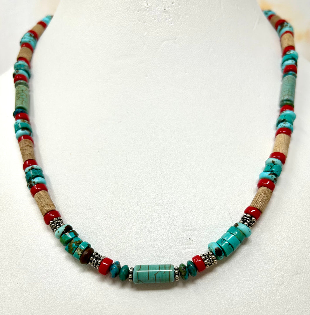 Turquoise and Coral