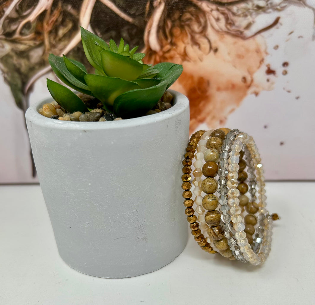 Picture Agate Bracelet