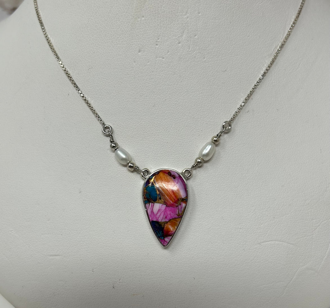 Spiny Oster Turquoise and Pearl