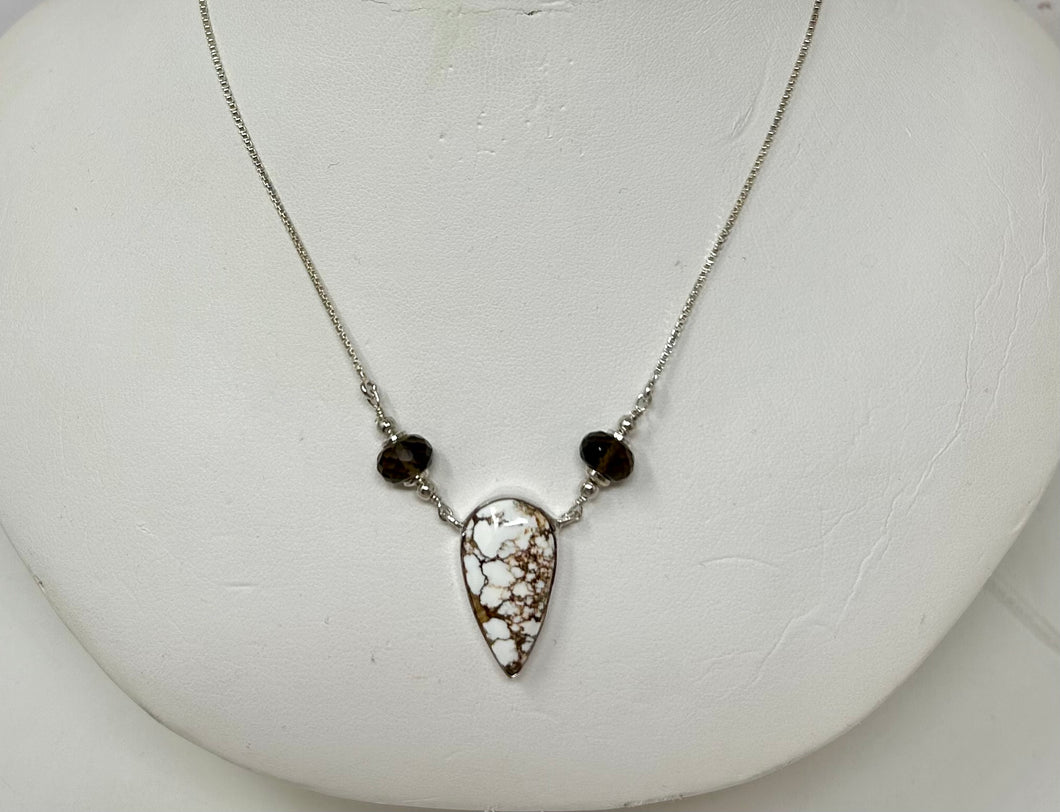 Wild horse Agate and Smoky Quartz