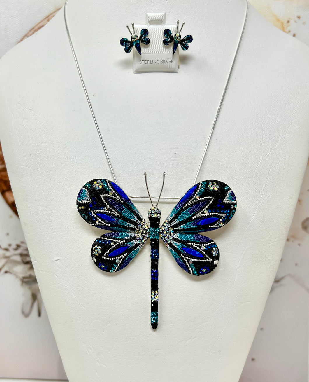 Dicroic Glass Astrian Crystal Set