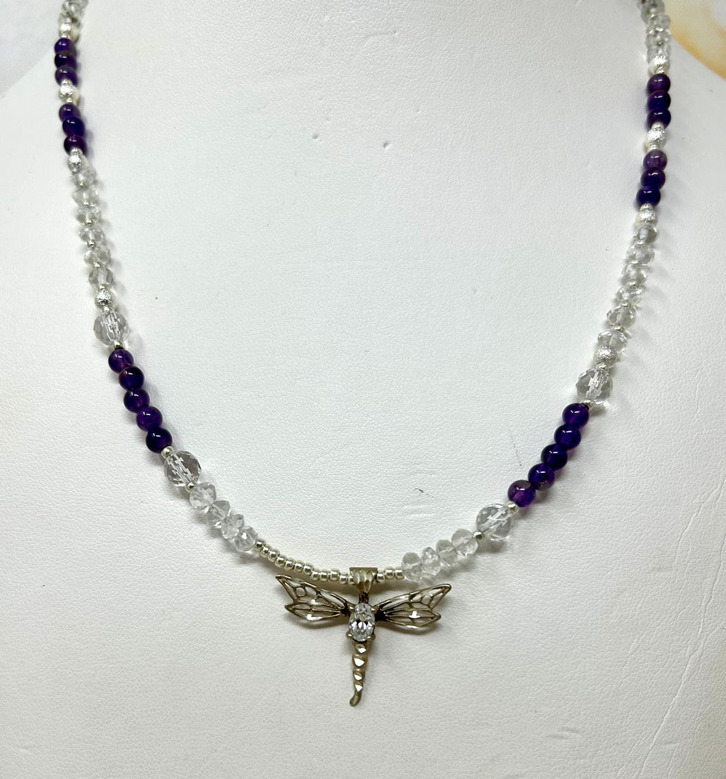 Crystal Quartz and Amethyst