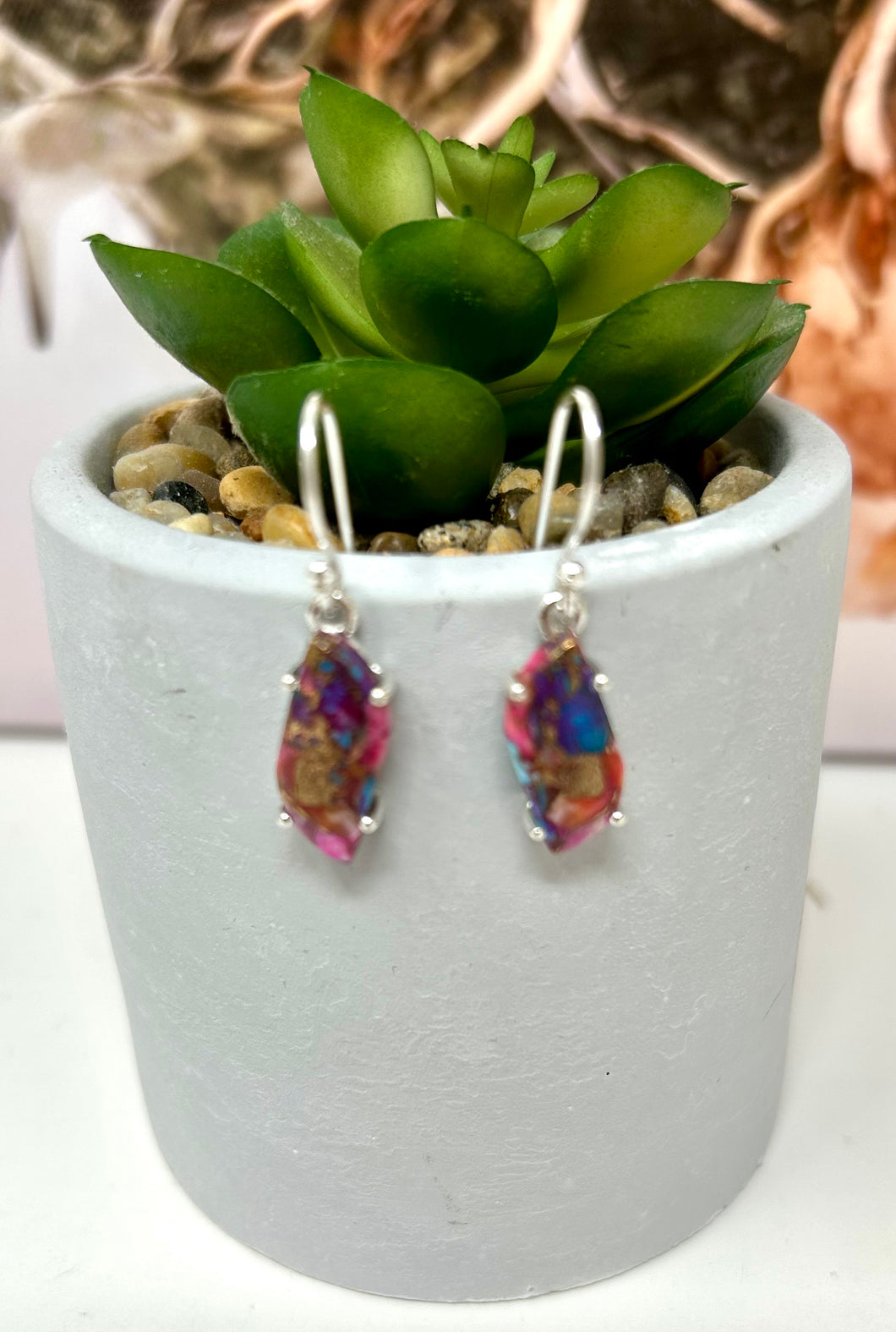 Spiny Oster Turquoise Earrings