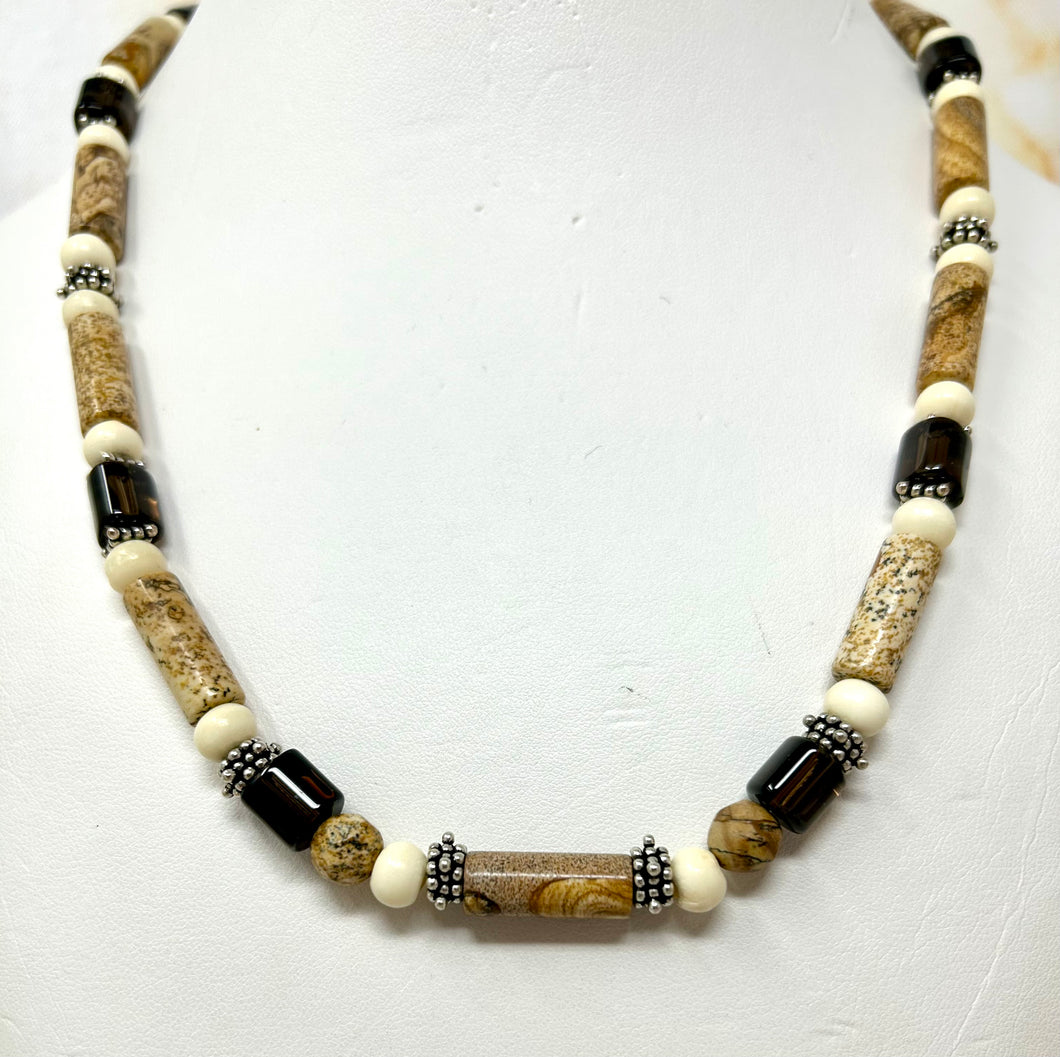 Picture Jasper and Smoky Quartz