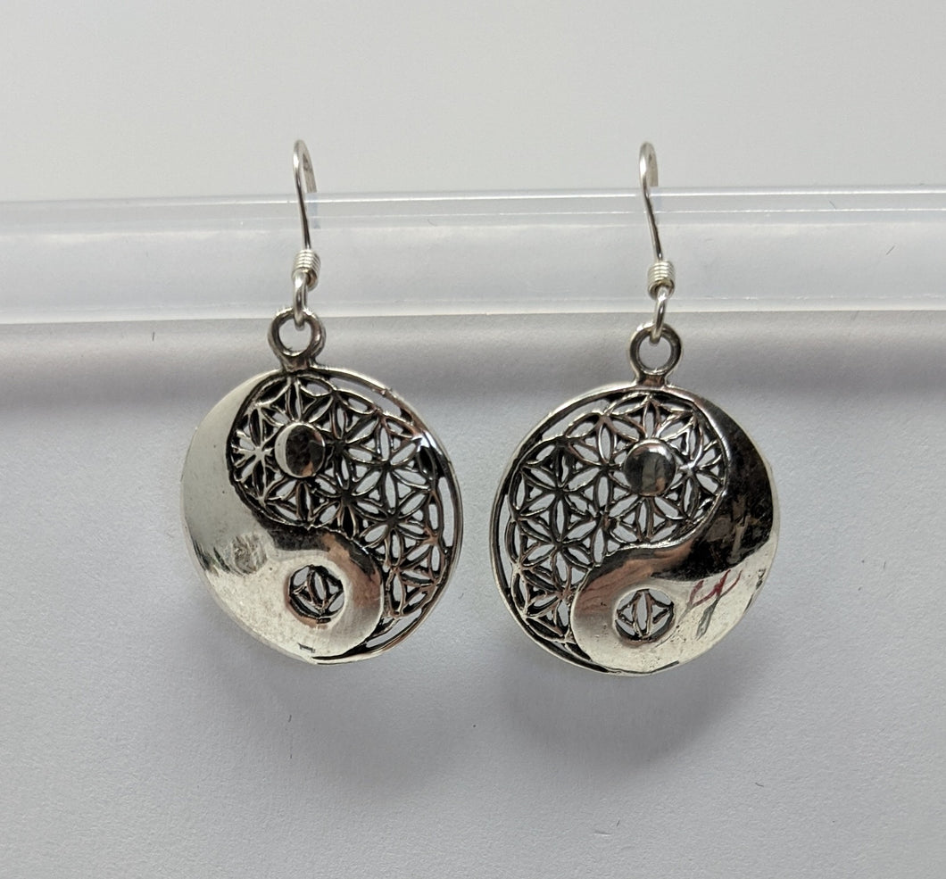 Earrings, Ying and Yang